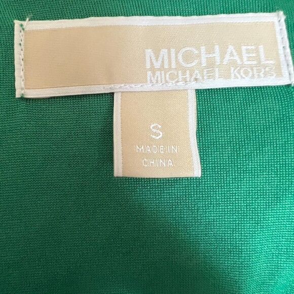 Michael Michael Kors Green Printed Wrap Dress – Size Small - Picture 5 of 5
